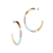 Load image into Gallery viewer, LILLY Hoops (baby blue) - HORN FACTORY