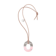 Laden Sie das Bild in den Galerie-Viewer, COCO (baby pink with taupe and silver) - HORN FACTORY
