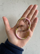 Load image into Gallery viewer, LILLY Hoops (baby pink) - HORN FACTORY
