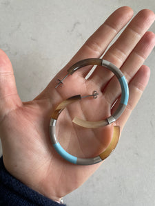 LILLY Hoops (baby blue) - HORN FACTORY