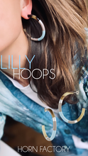 Load image into Gallery viewer, LILLY Hoops (baby blue) - HORN FACTORY
