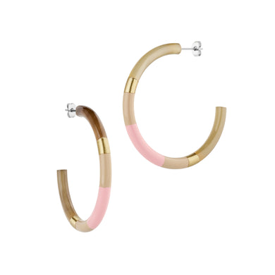 LILLY Hoops (baby pink) - HORN FACTORY