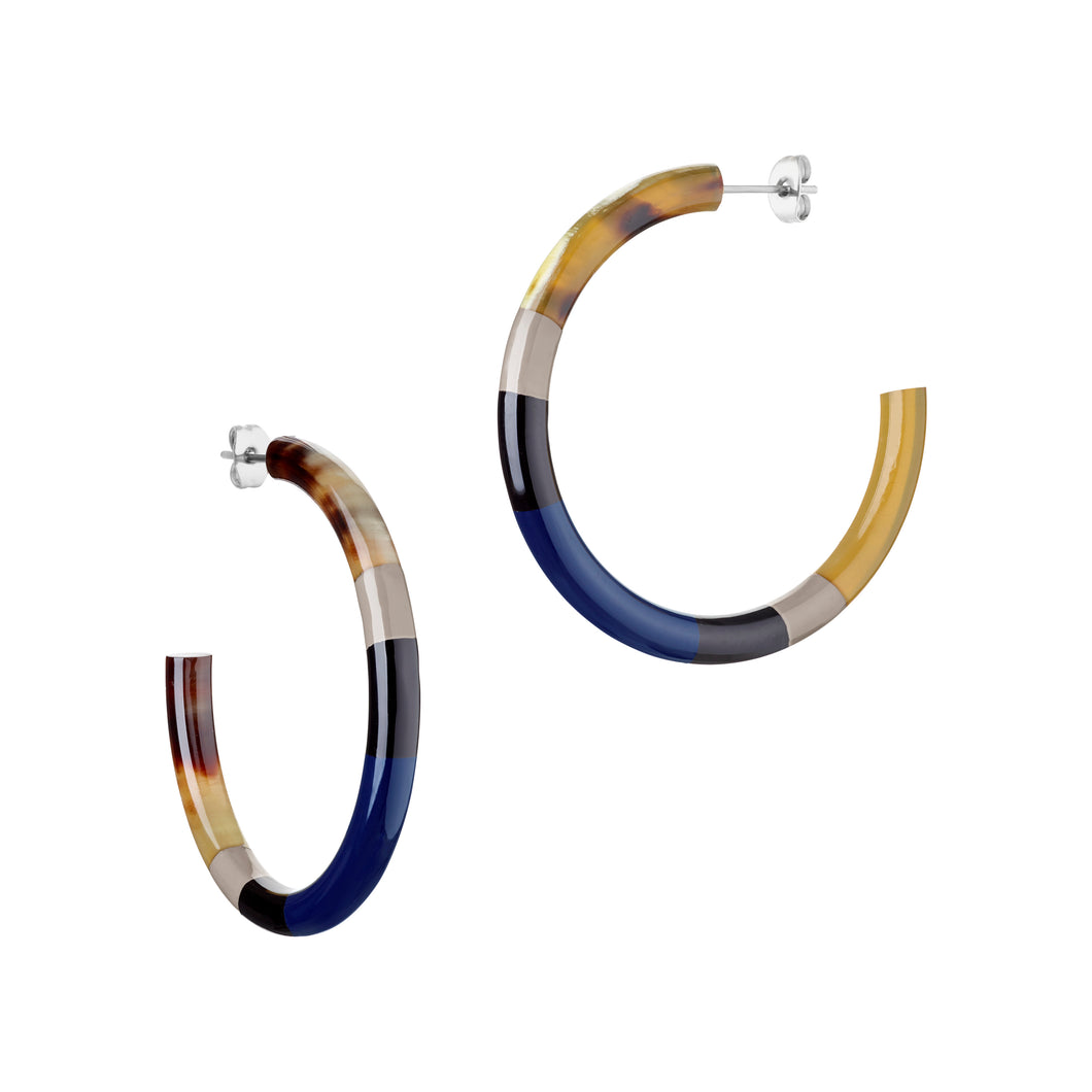 LILLY Hoops (navy / black)