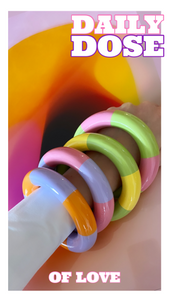 LOULOU violet / orange - HORN FACTORY
